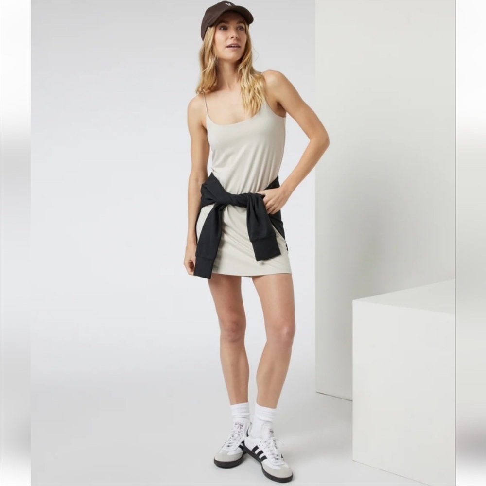 Vuori Beige Heather Lux Cami Dress
